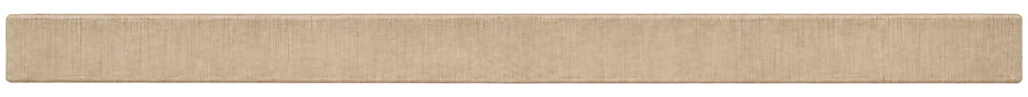 Fabric-wrapped cornice, which conceals the panel track